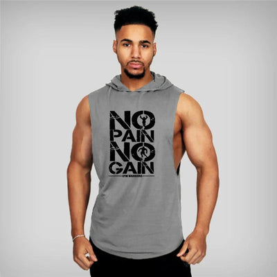 Cotton Hooded Bodybuilding Tank