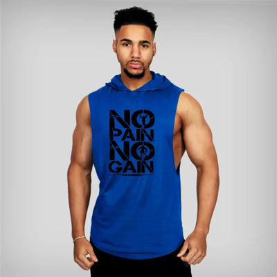 Cotton Hooded Bodybuilding Tank